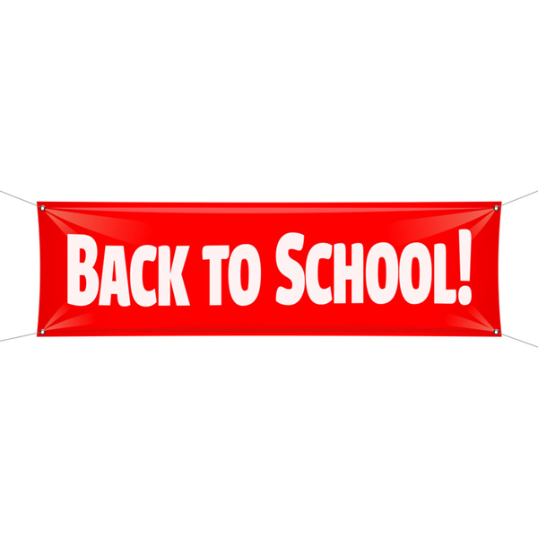 Back To School Vinyl Banner